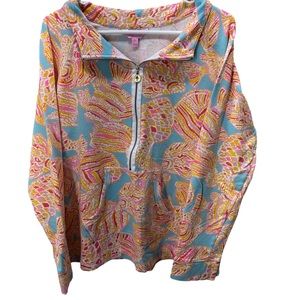 Lilly Pulitzer Multicolor Half-Zip Sweater